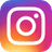 Instagram logo featuring a stylized camera icon in a gradient of purple, pink, and orange colors.